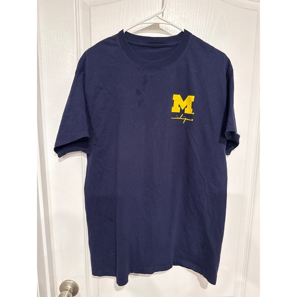 Gildan Other - Michigan Wolverines Tailgate Graphic T-Shirt Mens Navy Blue NCAA College Tee